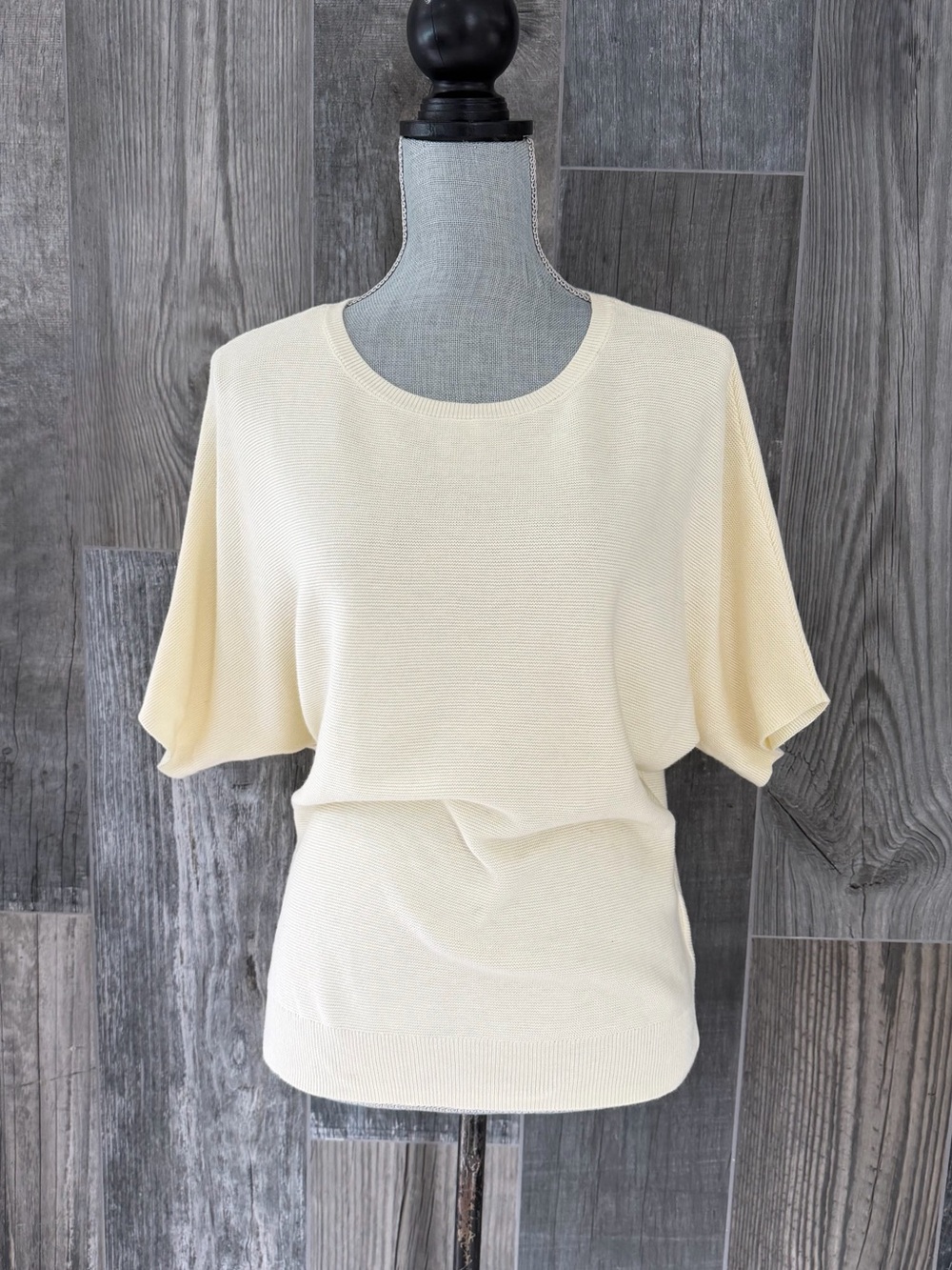 Quince Lightweight Cotton Cashmere Link-Stitch Dolman Sweater